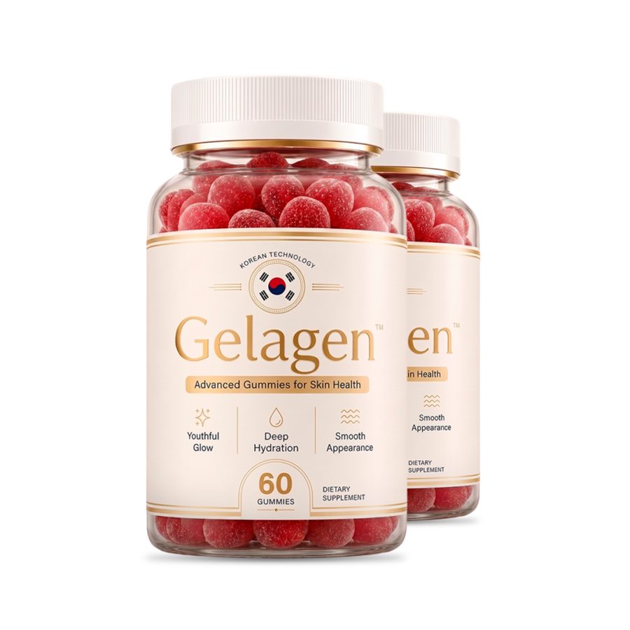 Gelagen gummies dietary supplement bottles