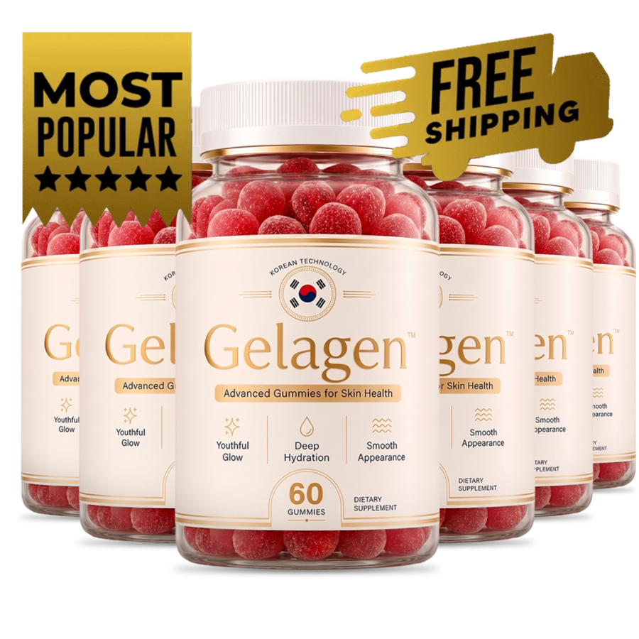 Gelagen gummies dietary supplement bottles
